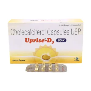 Uprise-D3 60K Soft Gelatin Capsule, Uprise D3 60K Capsule, Vitamin D3 60000 IU Capsule, Cholecalciferol 60000 IU, Alkem Uprise D3, Vitamin D Deficiency Treatment, Bone Health Supplement, Calcium Absorption Supplement, Vitamin D3 Soft Gelatin Capsule, Uprise-D3 Uses, Uprise-D3 Benefits, Vitamin D3 Supplement India, Osteoporosis Support, Bone Strength Supplement, Muscle Health Supplement, Immunity Support Supplement, Cholecalciferol Softgel, Vitamin D Medicine, Alkem Laboratories Products, Vitamin D3 Capsules India.