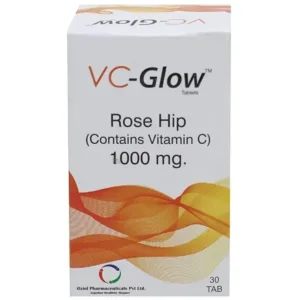 VC-Glow Vitamin C 1000mg Tablet, Vitamin C 1000mg supplement, immunity booster tablet, antioxidant supplement, collagen support tablet, skin health supplement, Vitamin C tablet benefits, immune support supplement, Oziel VC-Glow Tablet, Vitamin C for skin and immunity