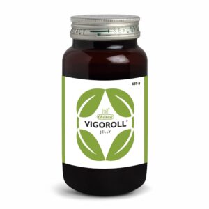 Vigoroll Jelly, Charak Vigoroll Jelly, Ayurvedic vitality supplement, energy booster jelly, stamina support supplement, wellness jelly, herbal vitality formula, Ashwagandha jelly, Safed Musli supplement, physical endurance support, Ayurvedic energy tonic, health and vitality supplement