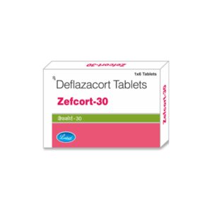 Zefcort 30mg Tablet, Zefcort 30mg uses, Deflazacort 30 mg Tablet, corticosteroid medicine, allergy treatment tablet, inflammation medicine, autoimmune disorder treatment, asthma medicine, arthritis treatment, steroid tablet, Leeford Zefcort 30mg Tablet