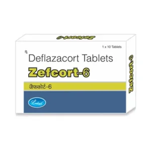 Zefcort 6mg Tablet, Zefcort 6mg uses, Deflazacort 6 mg Tablet, corticosteroid medicine, allergy treatment tablet, inflammation medicine, autoimmune disorder treatment, asthma medicine, arthritis treatment, Leeford Zefcort 6mg Tablet, steroid tablet