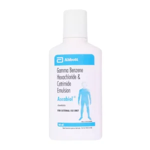 Ascabiol Emulsion 60ml bottle - Lindane 1% and Cetrimide 0.1%