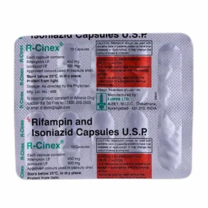 R-Cinex 450/300mg Capsule strip - Rifampicin and Isoniazid